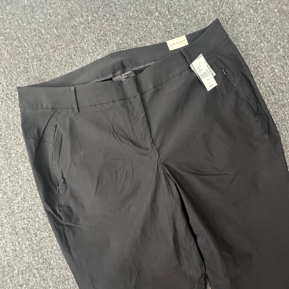 Lane Bryant Slim Ankle Pants Women 20 Black 4-Season Signature Fit Mid-Rise NWT